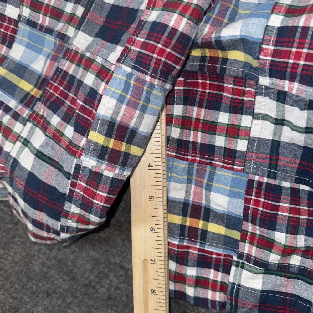 Jos. A. Bank Patchwork Madras Shorts Mens Plaid Multicolor 40 EXCELLENT - Picture 4 of 6